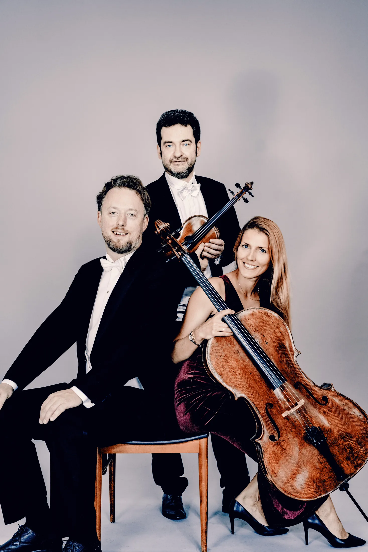 Trio Elyrion: pianist Daniel Beskow, violinist Alexej Barer and cellist Anik Schwall